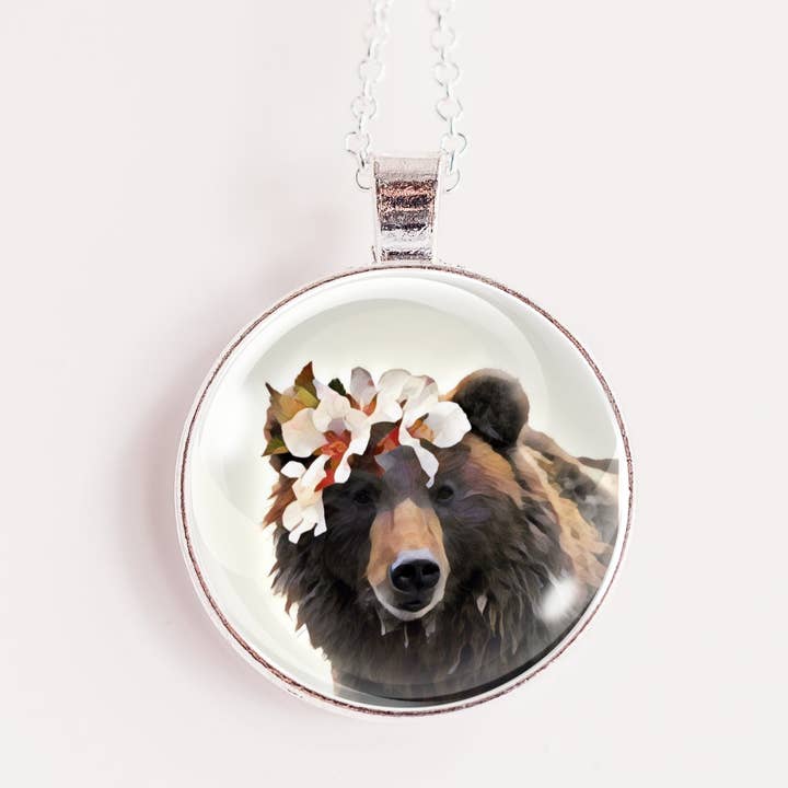 Bear Pendant Necklace for wholesale by Whimsy Spirit Shop