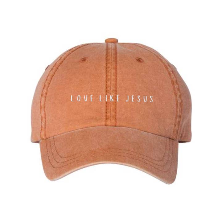 Scripted Pearl - Wholesale Baseball Cap - Women's - Love Like Jesus Embroidered Baseball Cap, Christian Ball Hat5