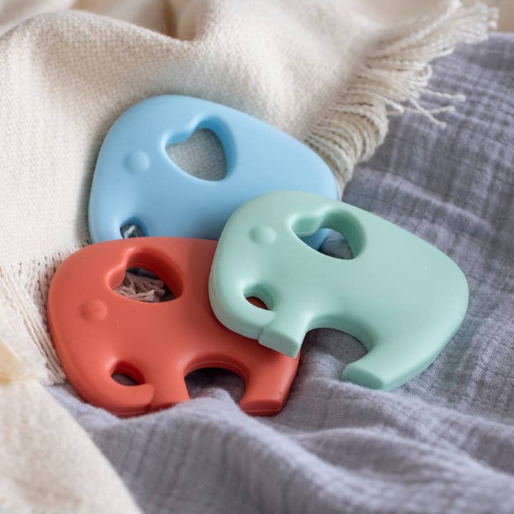 Silicone Elephant Teething Toy for wholesale by Lily & Posie Trading