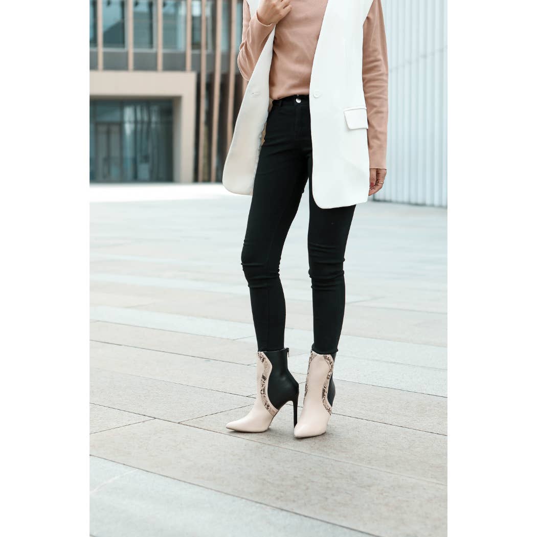 MKF Collection – Großhandel Stiefeletten – Damen – Celeste Ankle Damenstiefel mit dünnem Absatz von Mia K1