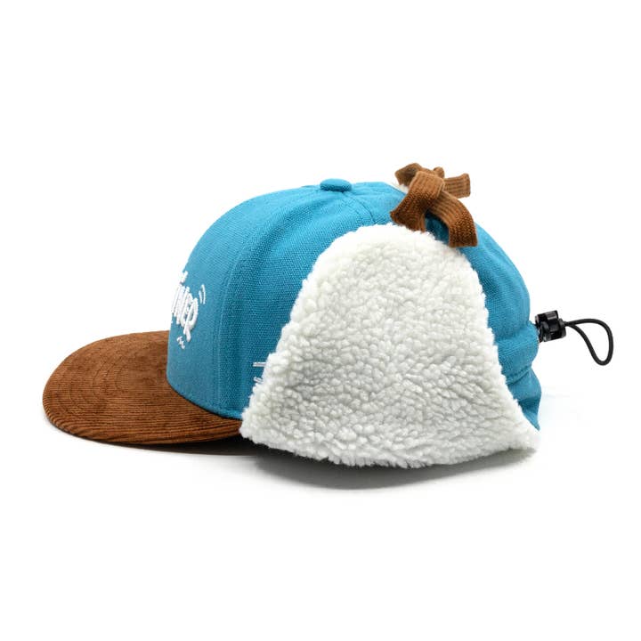 Hand und Feuer - Wholesale Baseball Cap - Kids - Schlawiner Winter Cap (for Kids 4-8 Years) - Light Blue Canvas2