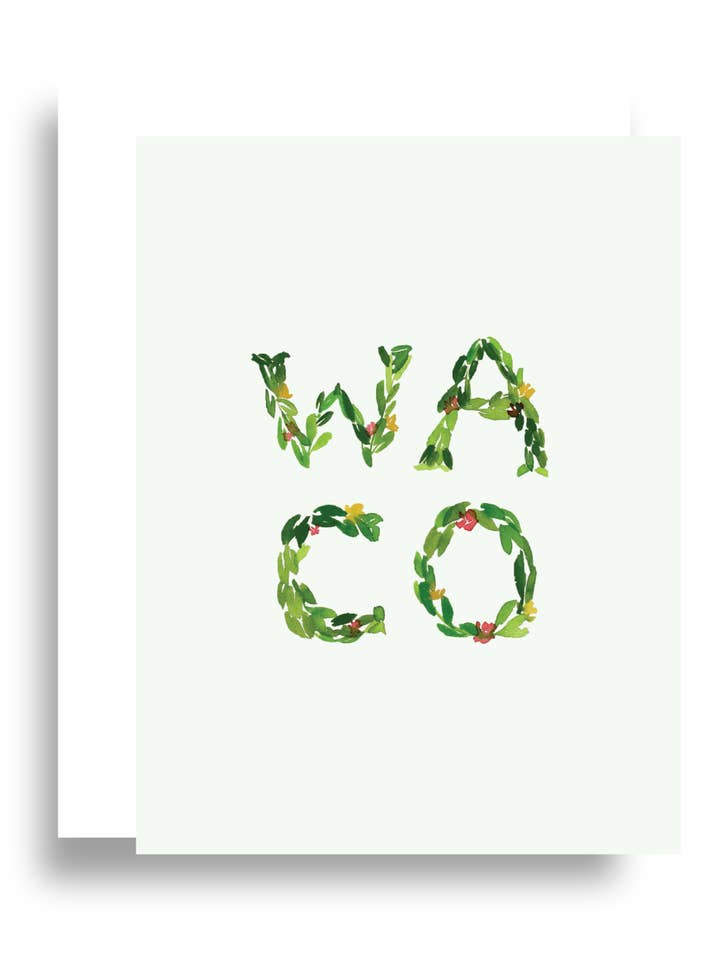 Carte de vœux Waco pour la vente par Dawningrace Art Studio