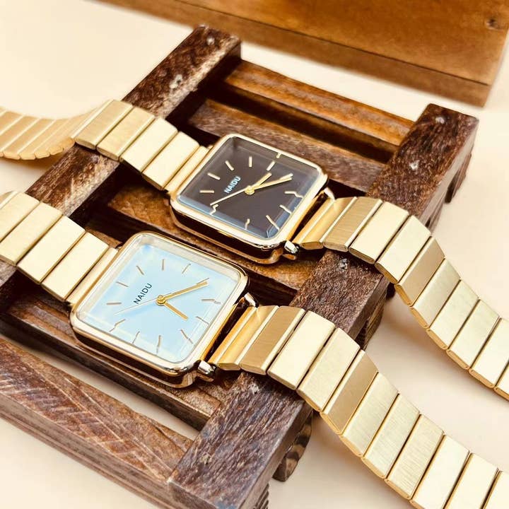 WoodWristCo – wholesale Wrist watch – Women's – Women's Stainless Steel Square Minimalist Watch