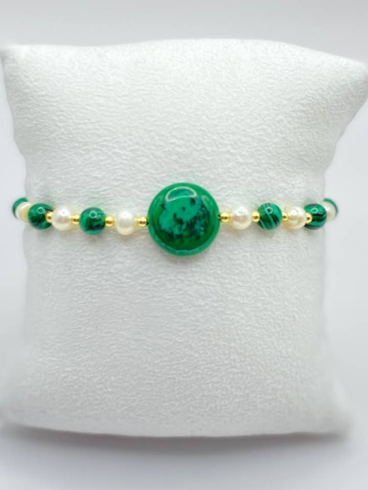 Bracelet Malachite Pearl for wholesale by Kimbara Butik