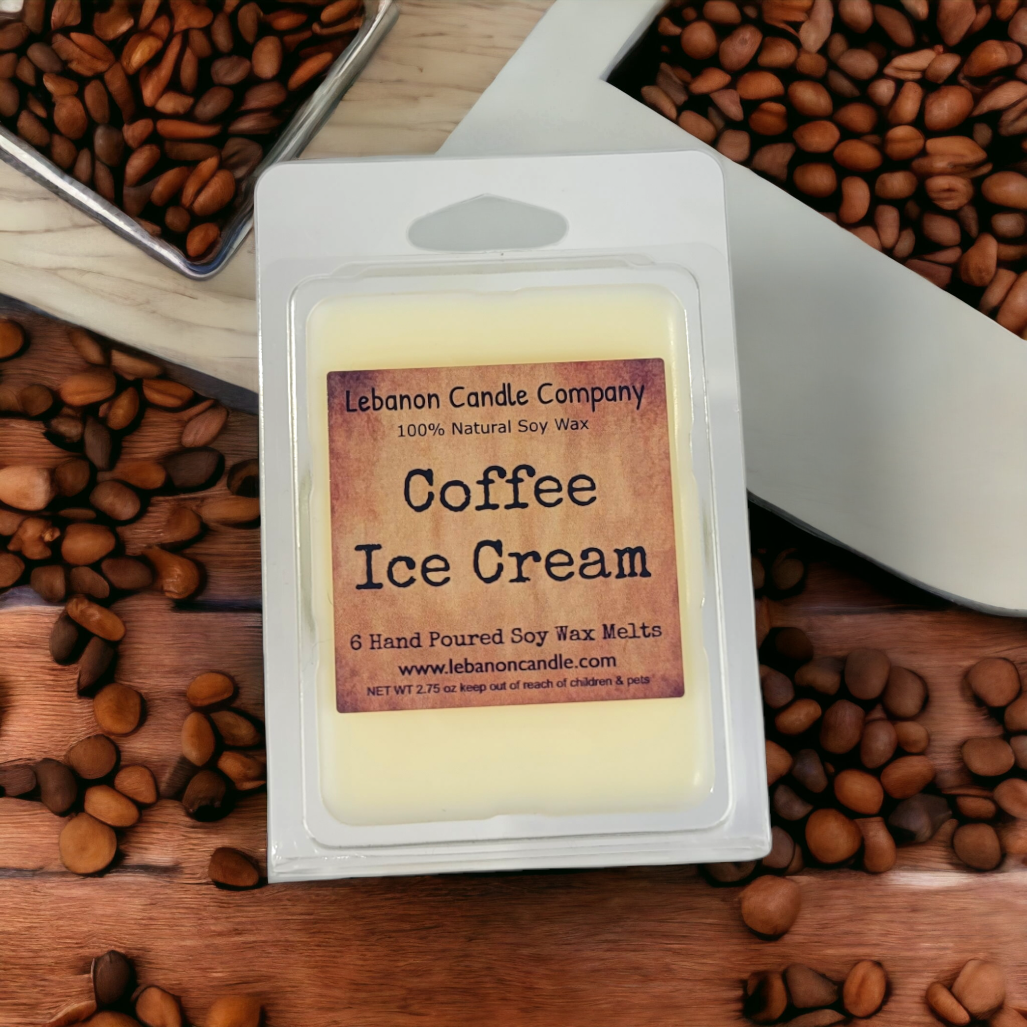 Lebanon Candle Company – wholesale Wax melt – Coffee Ice Cream Wax Melt , Scented Soy, Non-Toxic, Highly Scented, Handmade in The USA, 6 Cube Melt, Natural Soy Wax, Long Lasting Scent1