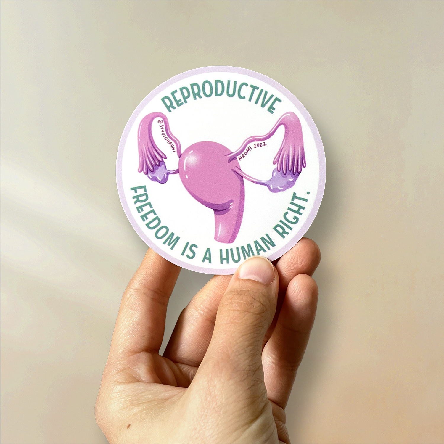 Studio Hromi - Wholesale Sticker - Uterus sticker2