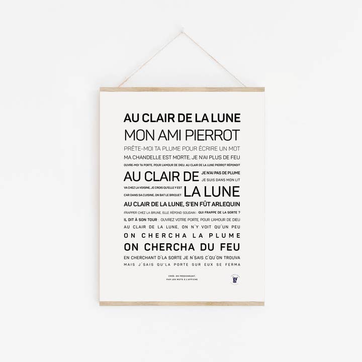 In the Moonlight poster for wholesale by LES MOTS A L'AFFICHE