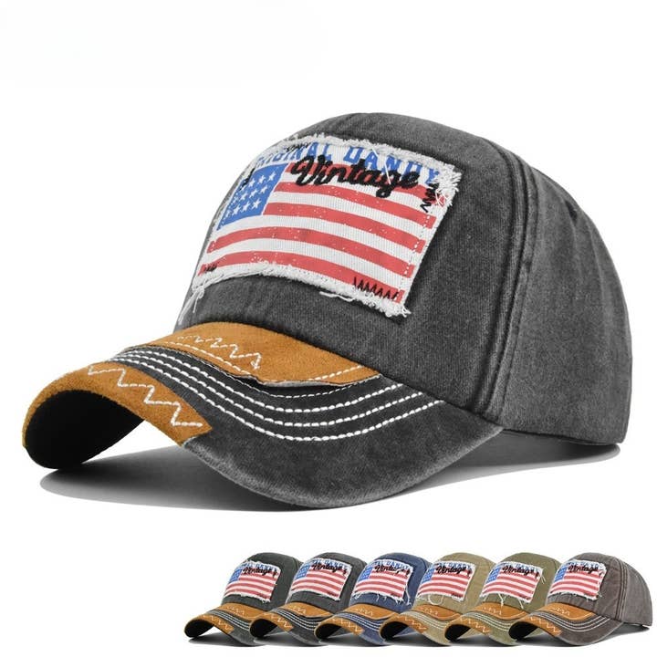 MKS America - Wholesale Baseball Cap - Women's - Fourth of July stylish flag hat baseball cap6
