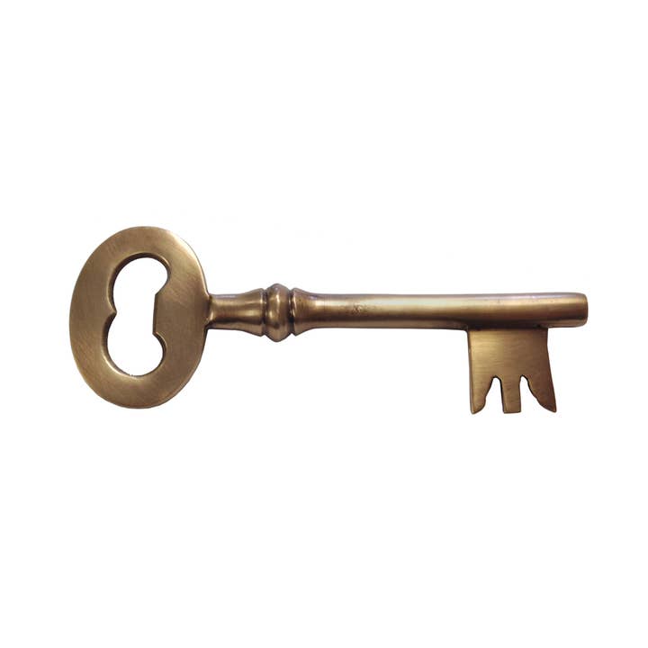 Madison Bay Co. - Historical Home Decor Reproductions - Wholesale Bottle/Wine Opener - 6-1/4" Antiqued Brass Key Bottle Opener