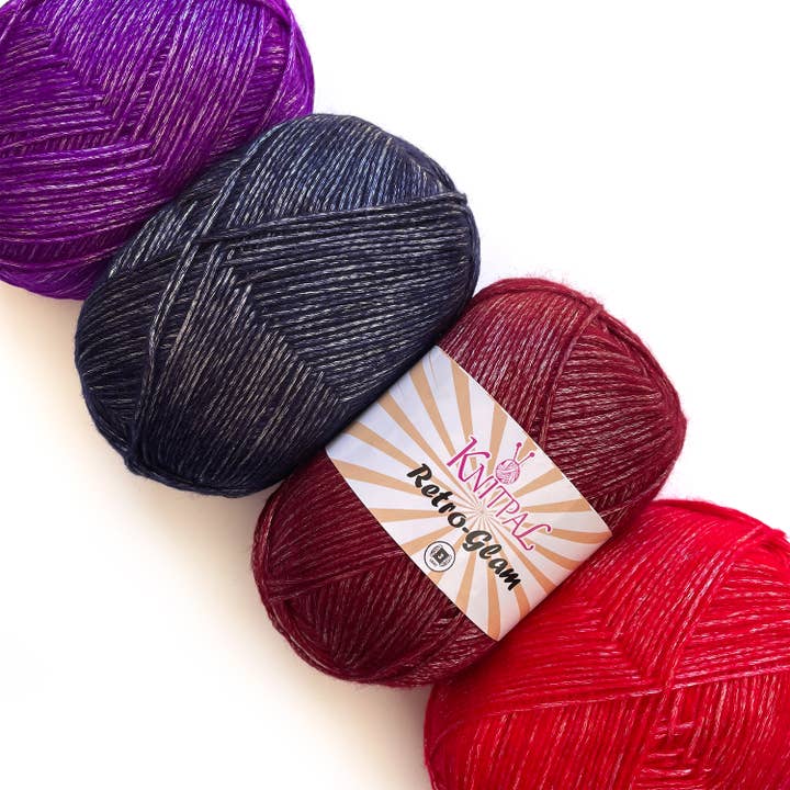 KnitPal - Wholesale Yarn - Retro-Glam Super-Soft Metallic Yarn