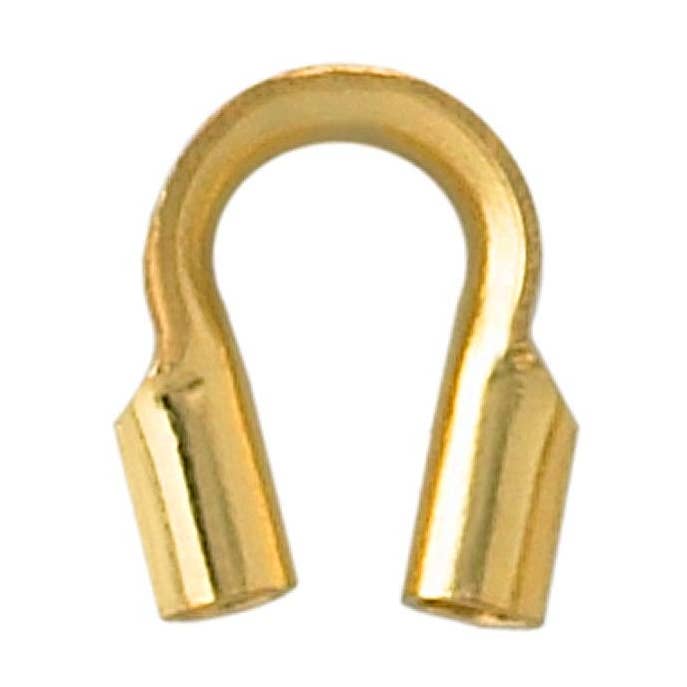 FG-197 18K Gold Overlay U-Shaped Wire Guardian Component Handcrafted In India for wholesale by Bali Designs