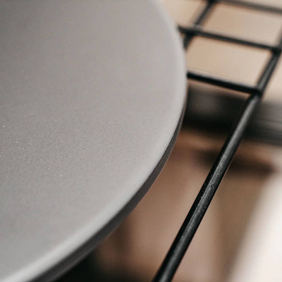 EcoQuality – Tabuleiro de pizza por atacado – GPS1416-G para GPS16-G, 14x16" Retângulo, Cabo de 15", 16" Redondo, Cinza Pedra Antiga Vidrada Pedras para Pizza1