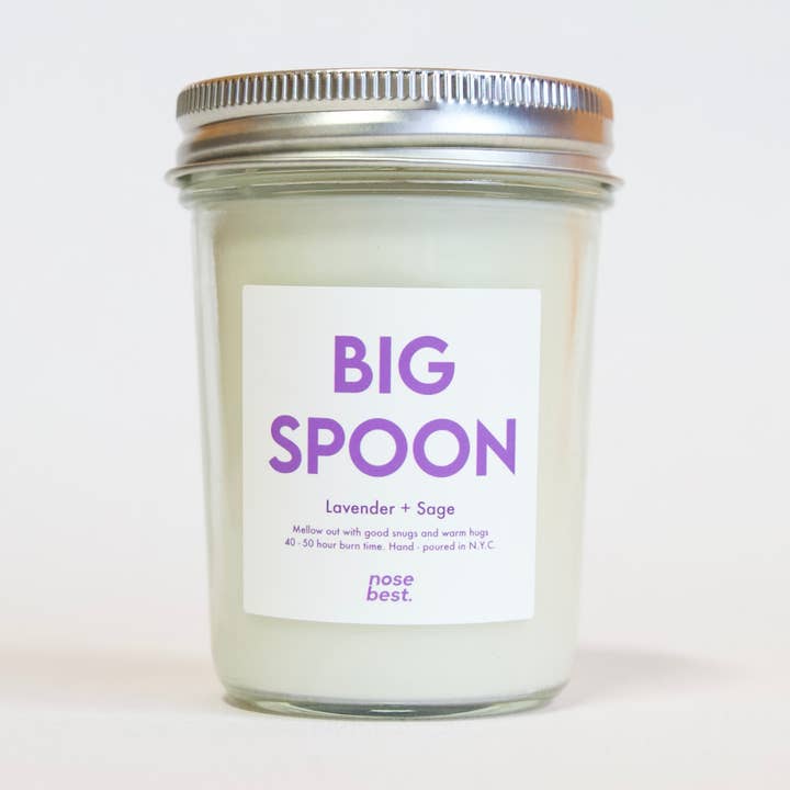 Big Spoon - Lavender & Sage Soy Candle for wholesale by Nose Best Candles