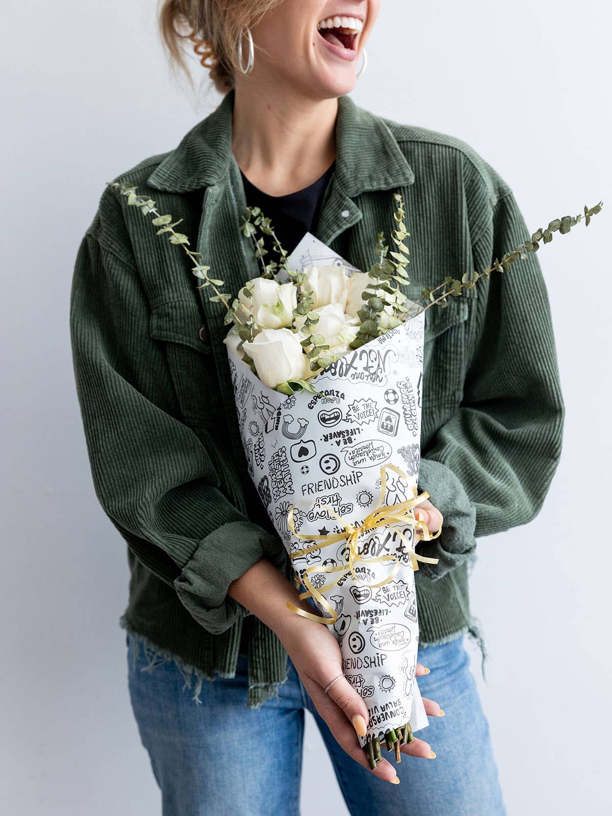 Giftiply - Wholesale Flat Wrap - Words of Affirmation - Charity Eco-Friendly Wrapping Paper4