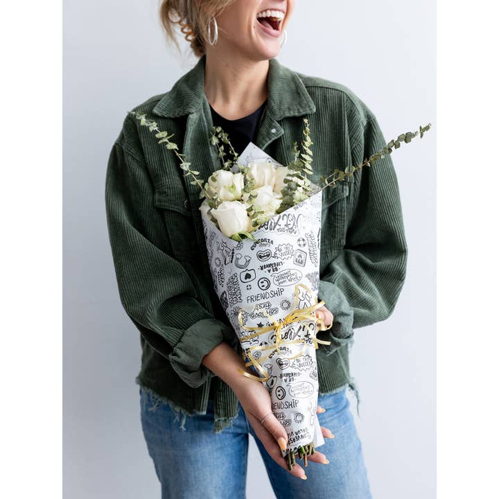 Giftiply - Wholesale Flat Wrap - Words of Affirmation - Charity Eco-Friendly Wrapping Paper4