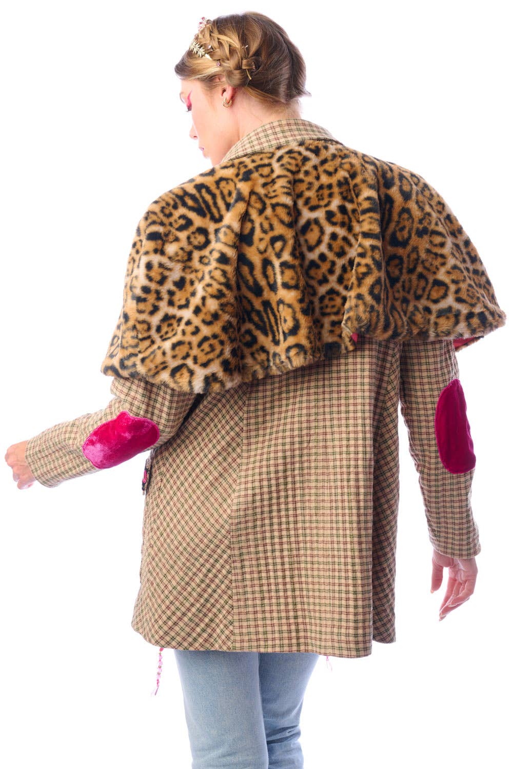 Aratta | Women's Fashion - Wholesale Blazer - Women's - Diana Beige Floral Blazer | Plaid Blazer | Flowery Jacket35