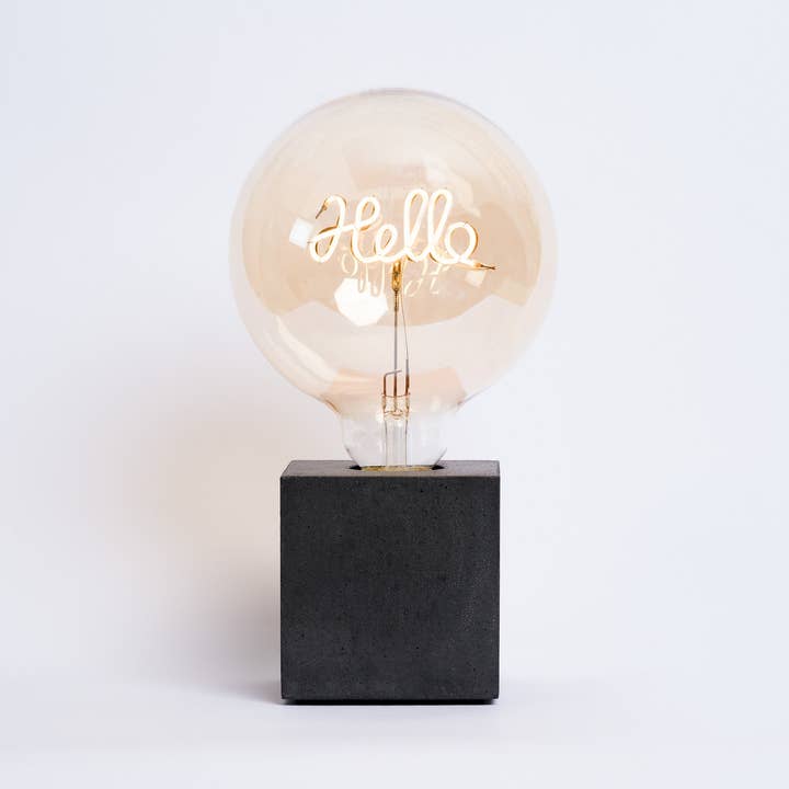 Junny - Vendita all'ingrosso Lampada da scrivania/d'accento - Lampada Cube - Cemento antracite3