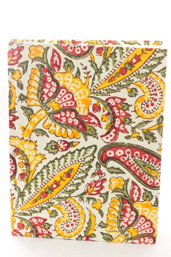 Sustainable Threads - Wholesale Journal/Diary - Journal | Tree-Free Recycled Cotton | Hard Cover | Paisley1
