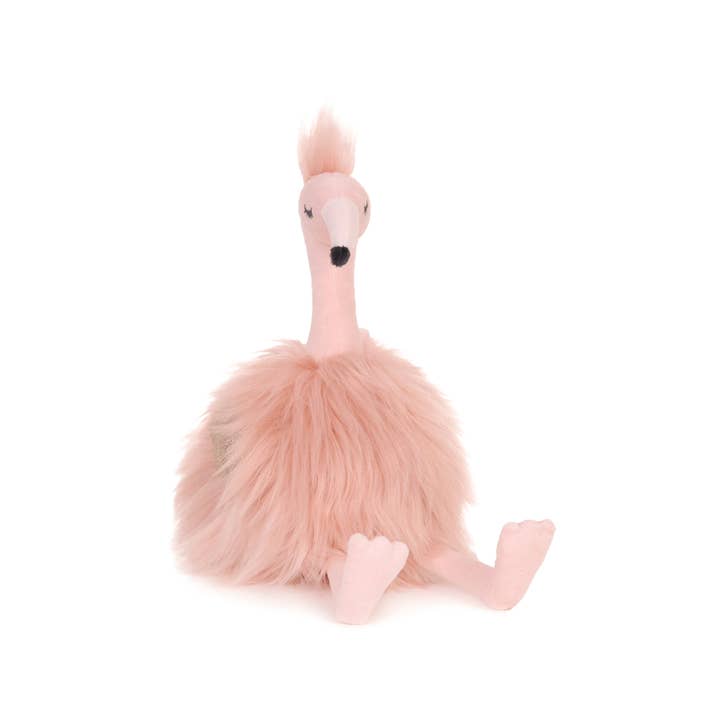 Little Gloria Flamingo Soft Toy 9" / 23cm for wholesale by OB Designs