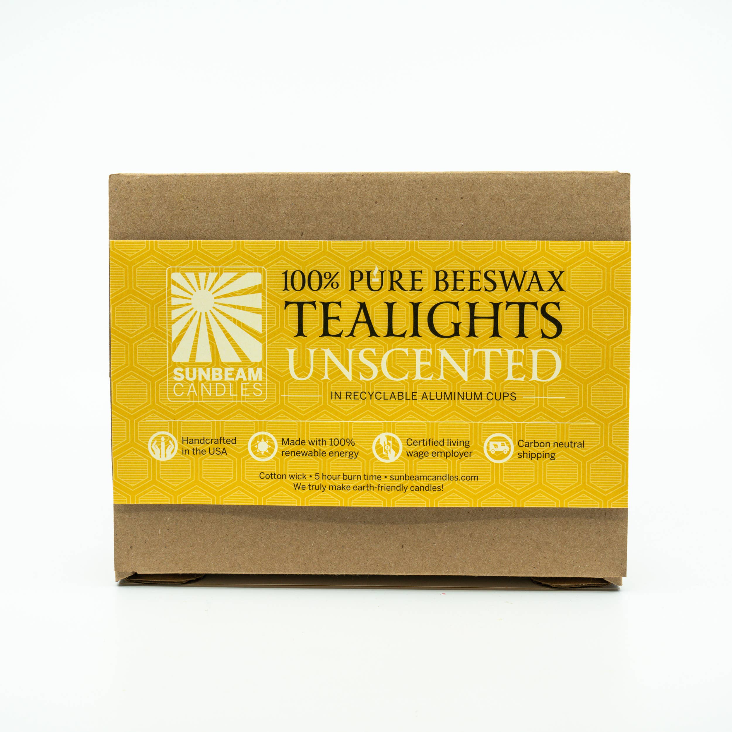 Bluecorn Beeswax 100% Pure Beeswax Taper Candles | Natural Beeswax Candles,  Yellow Unscented Tapered Candles | Soy, Paraffin, & Fragrance Free | 12