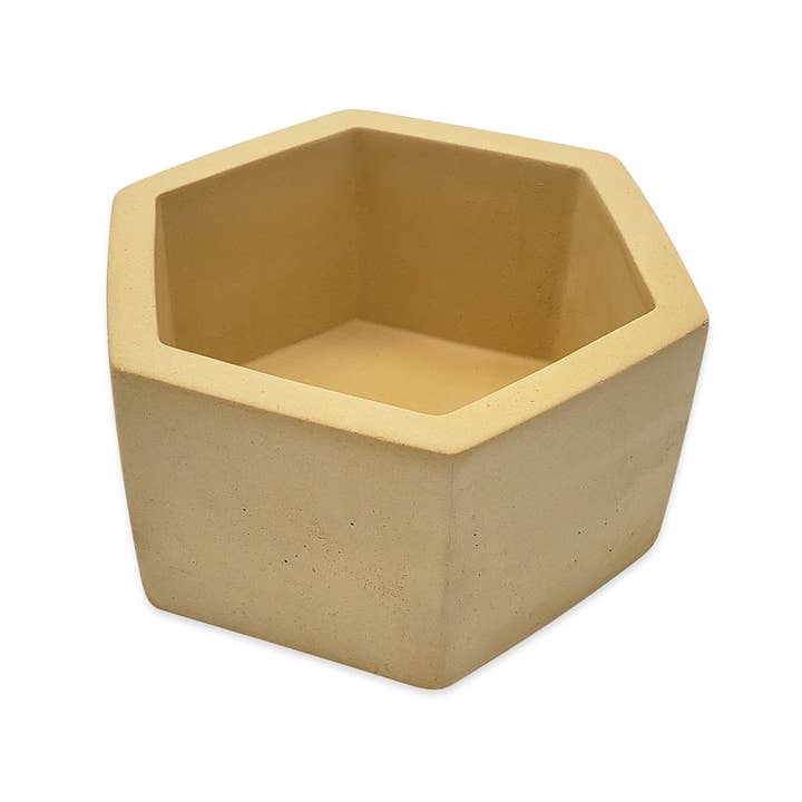 O Yeah Gifts - Wholesale Plant Pot - Hexagon Garden Planters, Cement Spring Succulent Plant Pot