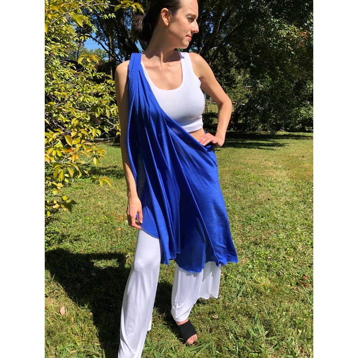 Cobalto Tantra Halter Cardigan Top Azul Cobalto para venda a revendedores na Faire7