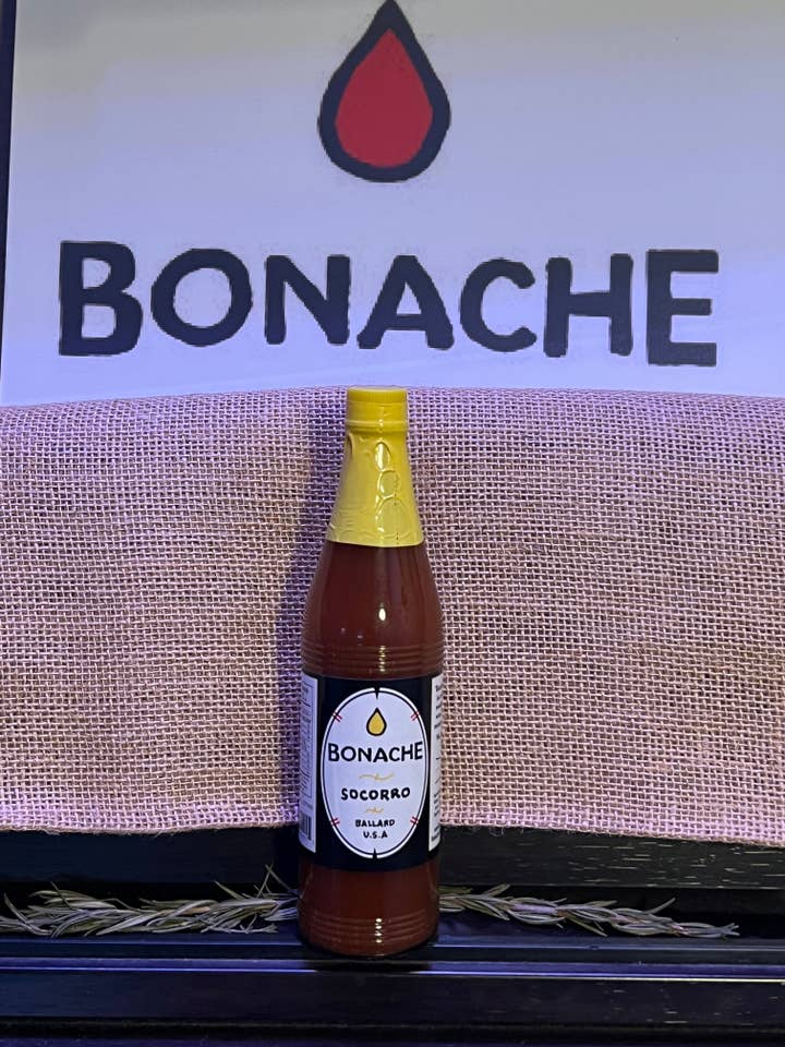 Socorro Hot Sauce with New Mexican Chiles and Lemon Juice for wholesale by Bonache Sauce Co.