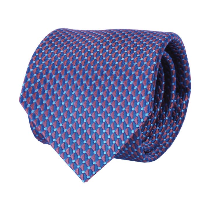 Cravate classique Stardust bleu marine (100 % soie) pour la vente par COCHIC