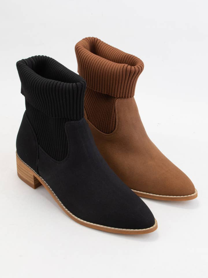 CCOCCI - Wholesale Laarsjes - Dames - MINIPAKKET COCOCCI | GEBREIDE LAARZEN MET OMGESLAGEN MANCHETTEN EN SPITSE NEUS9