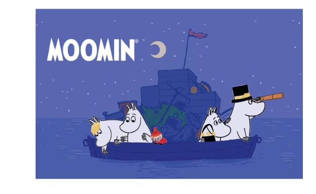 K-Wonderland - Wholesale Throw Blanket - Moomin Illust Warm Cozy Throw Mini Blanket0