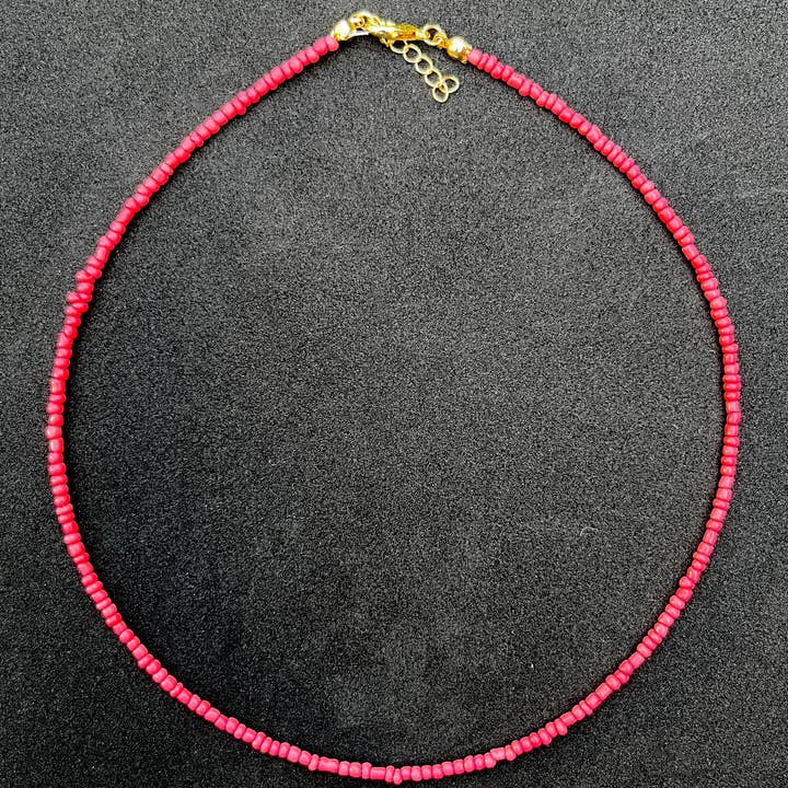 Loli - Wholesale Beaded/Pearl Necklace - Boho Beaded Necklace Set of 24 | Multicolor Layering Jewelry18