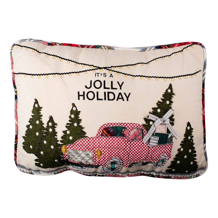 Jolly Holiday Truck Oreiller pour la vente par Glory Haus