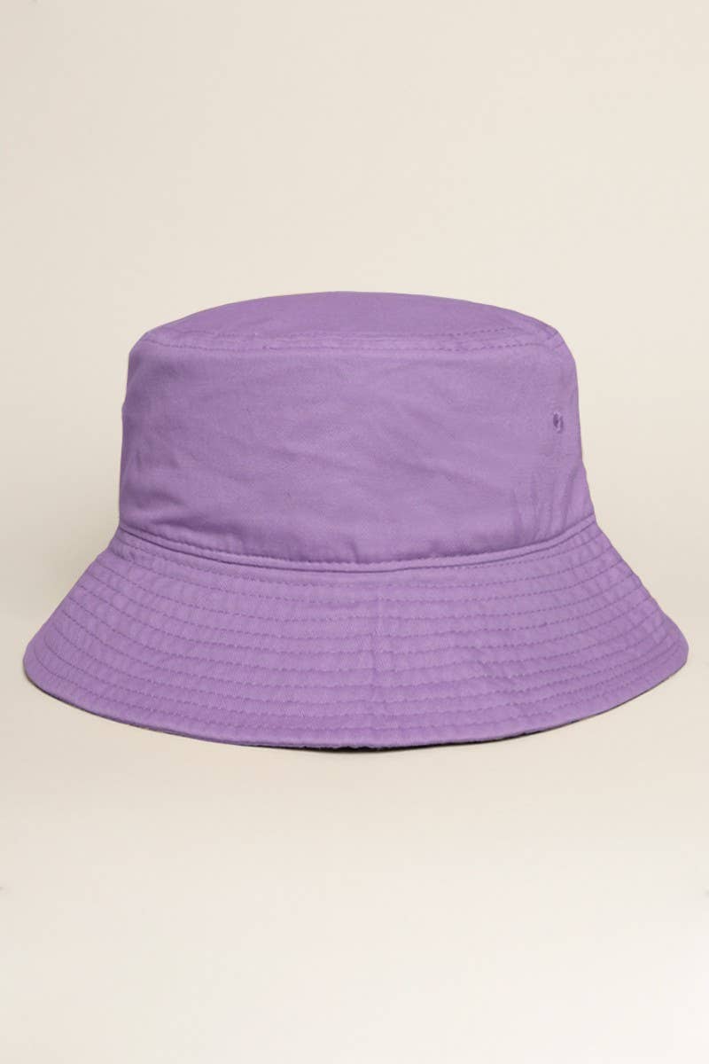 Fashion City - Wholesale Bucket Hat - Women's - Light Solid Color Cotton Bucket Fisherman Hat5