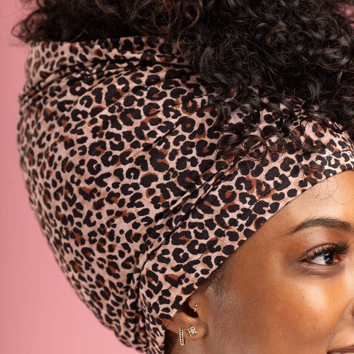 The Curly Pineapples - Wholesale Fashion Headband - Women's - Cheetah Print Pineapple1