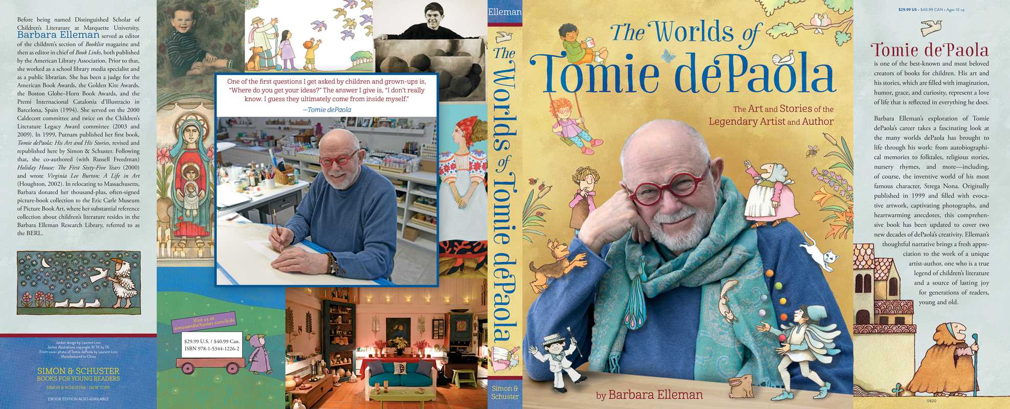 Simon & Schuster - Wholesale Biography & Memoir - Worlds of Tomie dePaola by Barbara   Elleman1