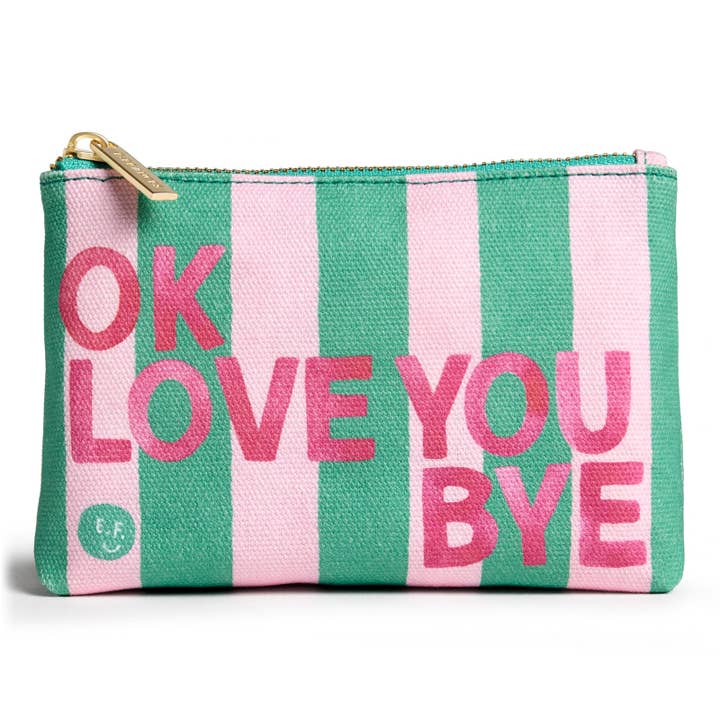 OkLoveYouBye Little Pouch for wholesale by E. Frances Paper