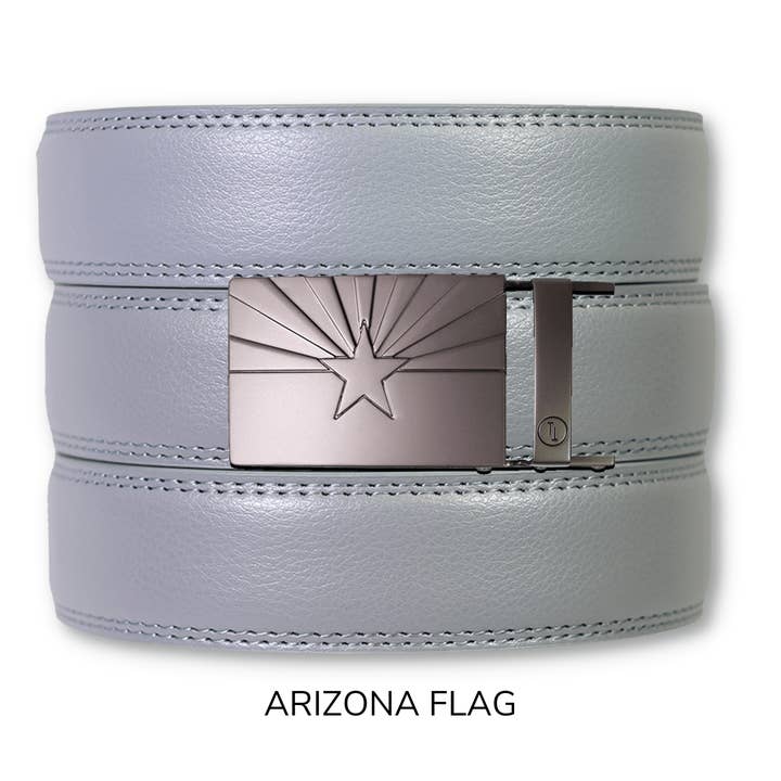 Tough Apparel - Wholesale Belt - Men's - Slate Leather Ratchet Belt & Buckle Set