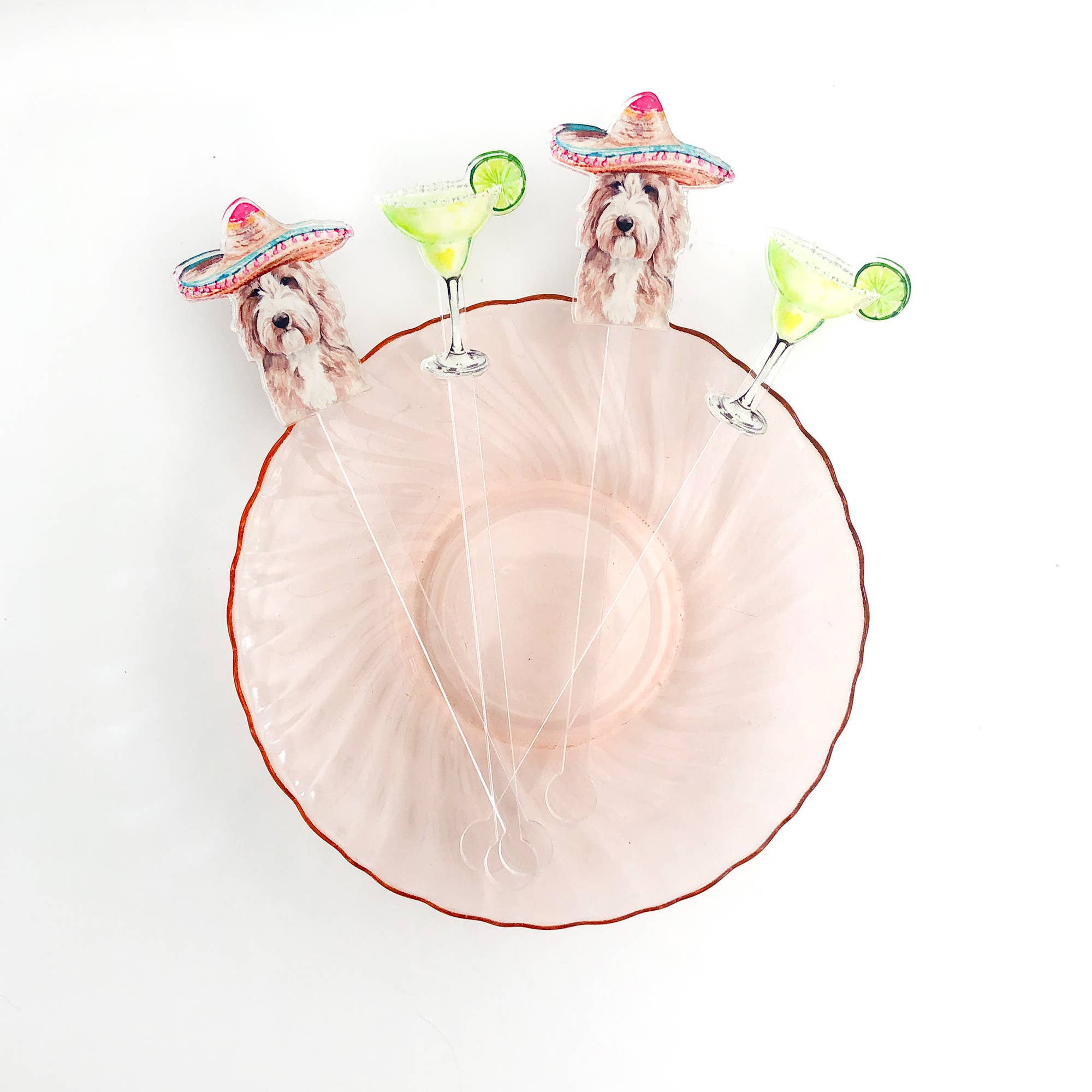 Cami Monet - Wholesale Drink Stirrer - Furry Fiesta Acrylic Stir Sticks2