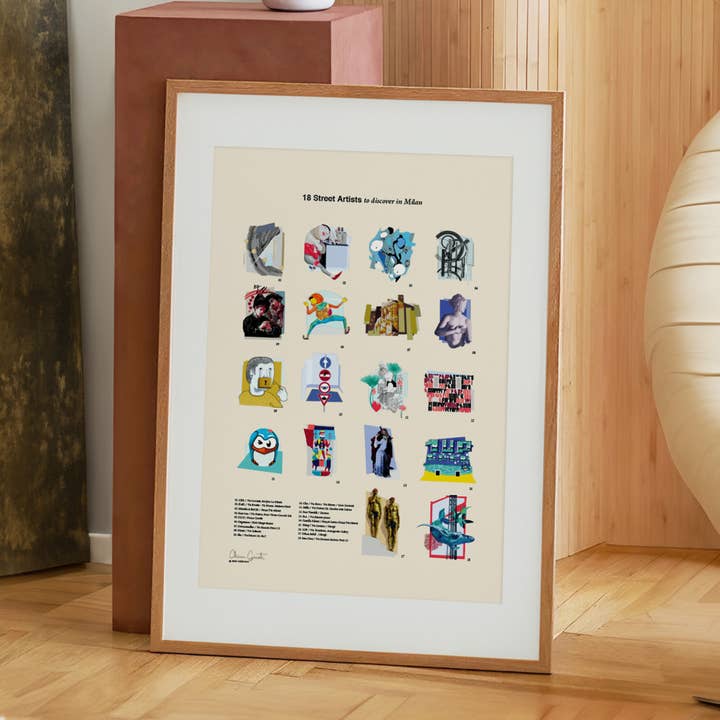 18 Street Artists in Milan/Poster for wholesale by Addvent Italy