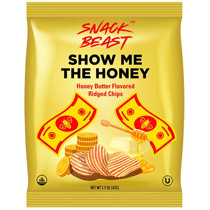 Snack Beast - Wholesale Chips - Show Me The Honey - Honey Butter Ridged Chips
