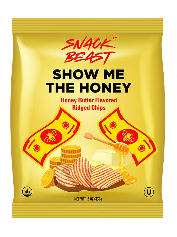 Show Me The Honey - Honey Butter Ridged Chips for wholesale by Snack Beast