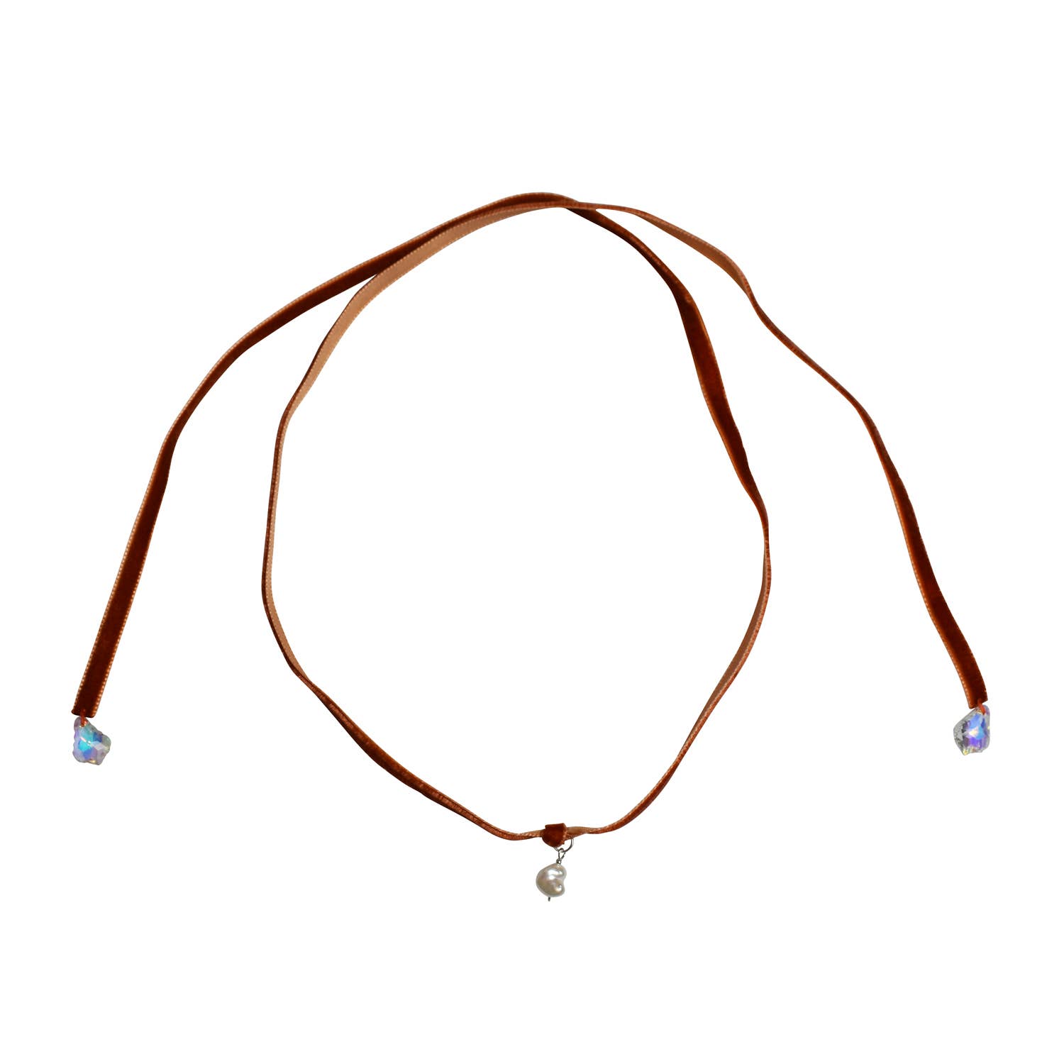 No Wallflower Project – wholesale Choker/collar – Freshwater Pearl Velvet Choker16