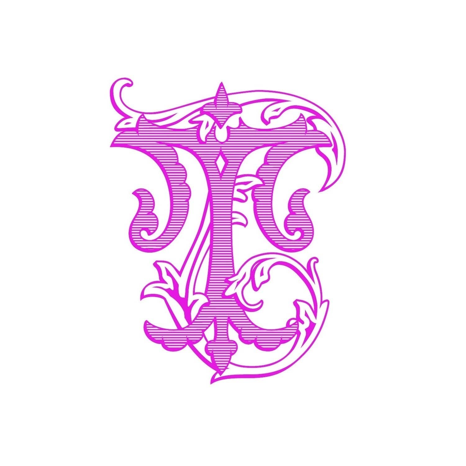 The French Bee & Co – wholesale Plant pot – Champagne Bucket Chinoiserie Monogram min 4 pieces assrtd2