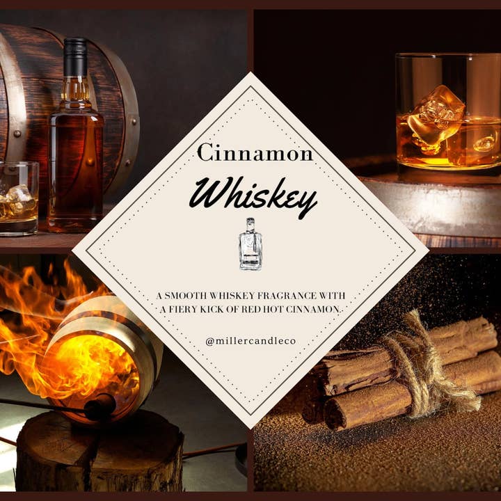 Miller Candle Co. - Wholesale Jar/Filled Candle - Cinnamon Whiskey Candle1