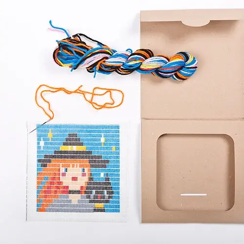 SOZO DIY - Vente Kit de bricolage - SOZO DIY - Cadre photo en forme de sorcière, kit à pointe pointue1