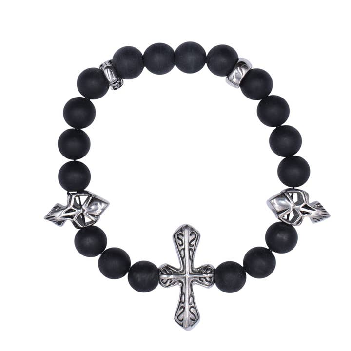 onxystone bracelet “skull cross” for wholesale by Bodywings