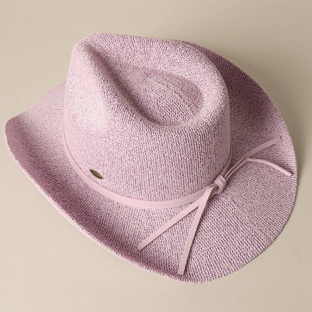 Fashion City – wholesale Cowboy Hat – Women’s – Solid Color Terry Cloth Cowboy Panama Adjustable Sun Hat
15