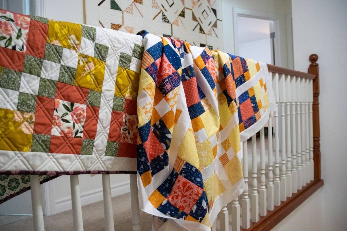 Meaford Pattern Press - Wholesale Craft Sewing Kit - Laura's 4-Patch Quilt Pattern - printed5