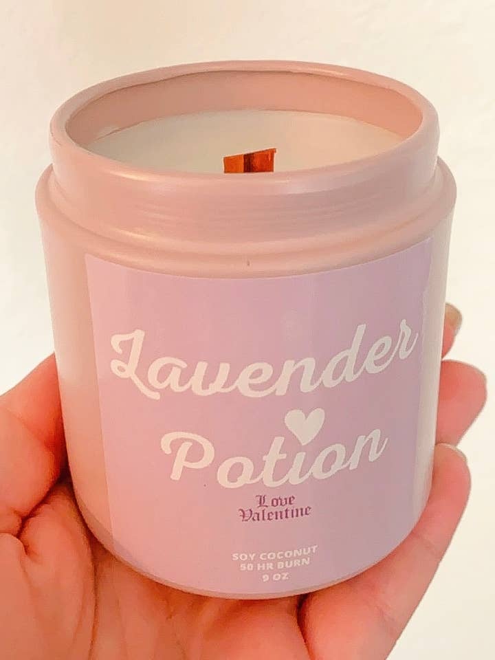 Lavendel-Trankkerze für den Großhandel von Love Valentine