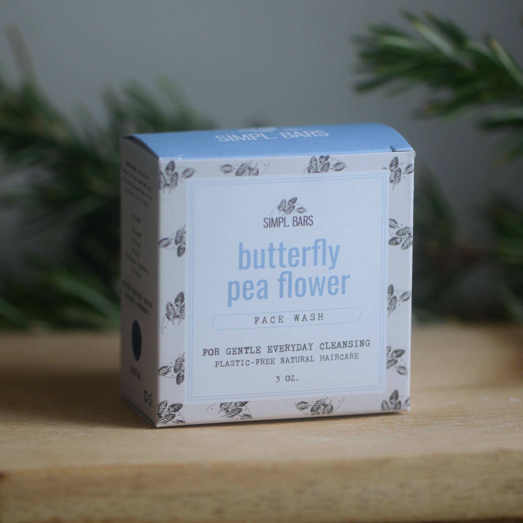 Simpl Bars - Wholesale Facial Cleanser - Butterfly Pea Flower Antioxidant Face Wash Bar1